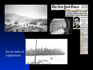 Soviet tanks in Afghanistan 