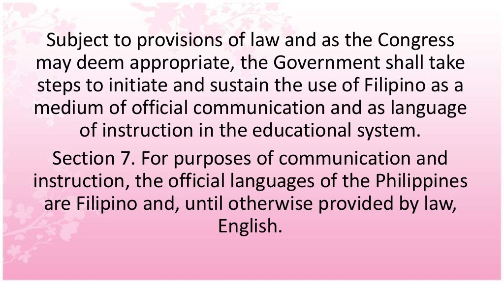 The 1987 Constitution of the Republic of the Philippines Article xiv