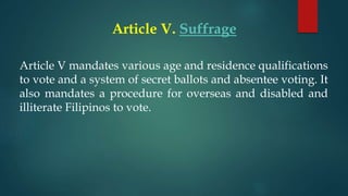 The 1987 Philippine Constitution | PPTX