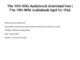 the 19th wife book summary the 19th wife book summary