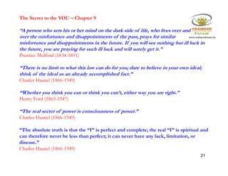 The Secret in Nutshell