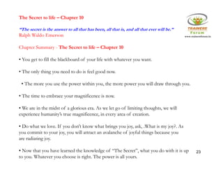 The Secret in Nutshell