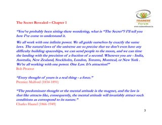 The Secret in Nutshell