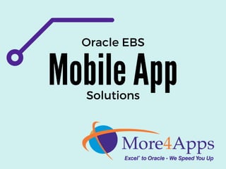 Mobile App
Oracle EBS
Solutions
 