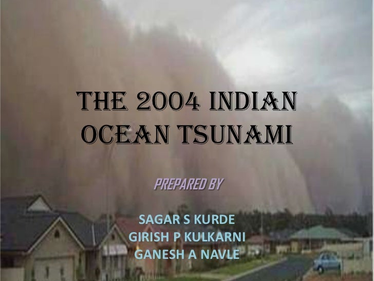 The 2004 Indian Ocean Tsunami