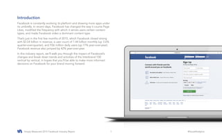 Facebook In 2015 The 2015 facebook industry report | PDF