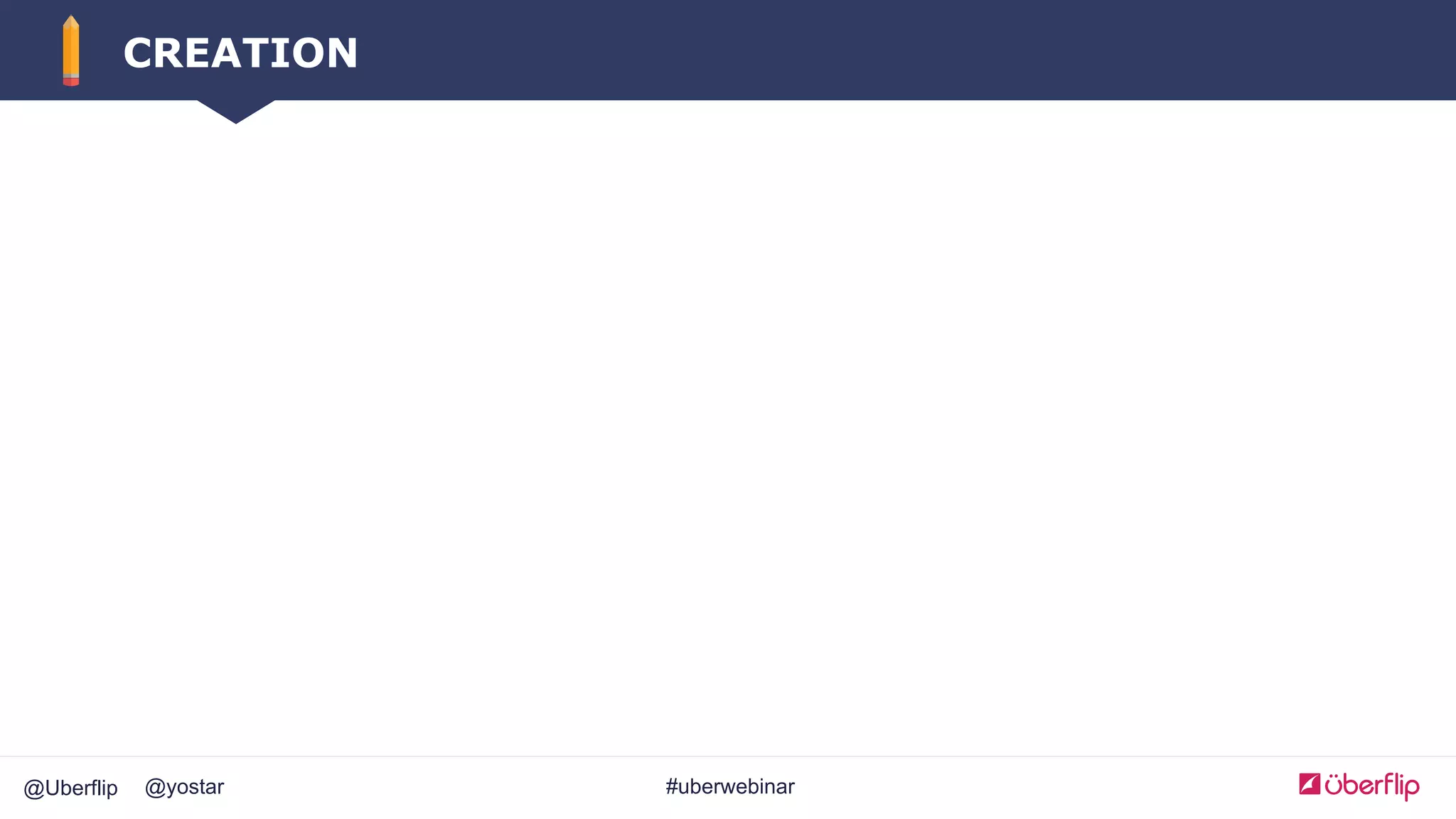 @Uberflip #uberwebinar@yostar
CREATION
 