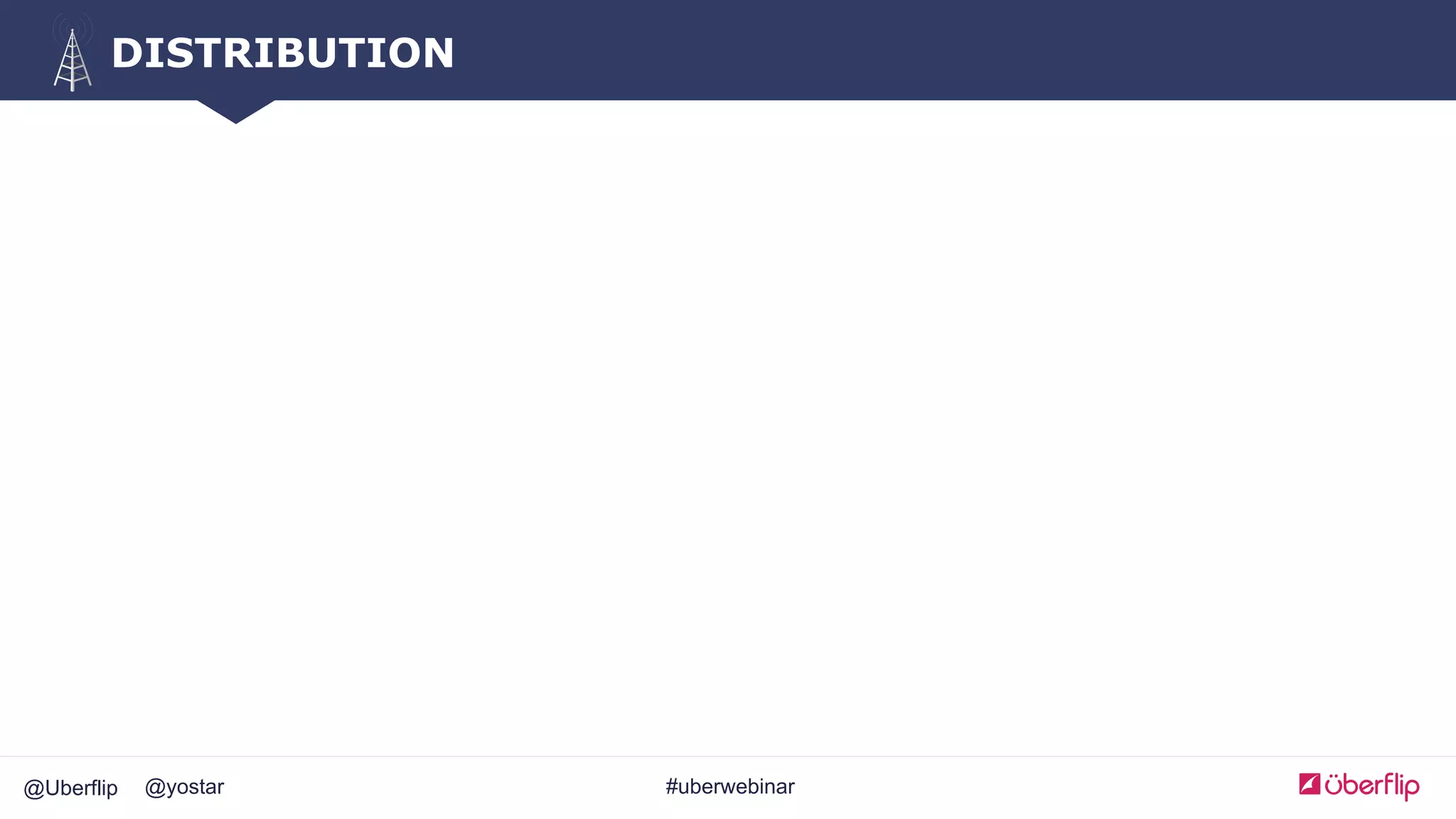 @Uberflip #uberwebinar@yostar
DISTRIBUTION
 
