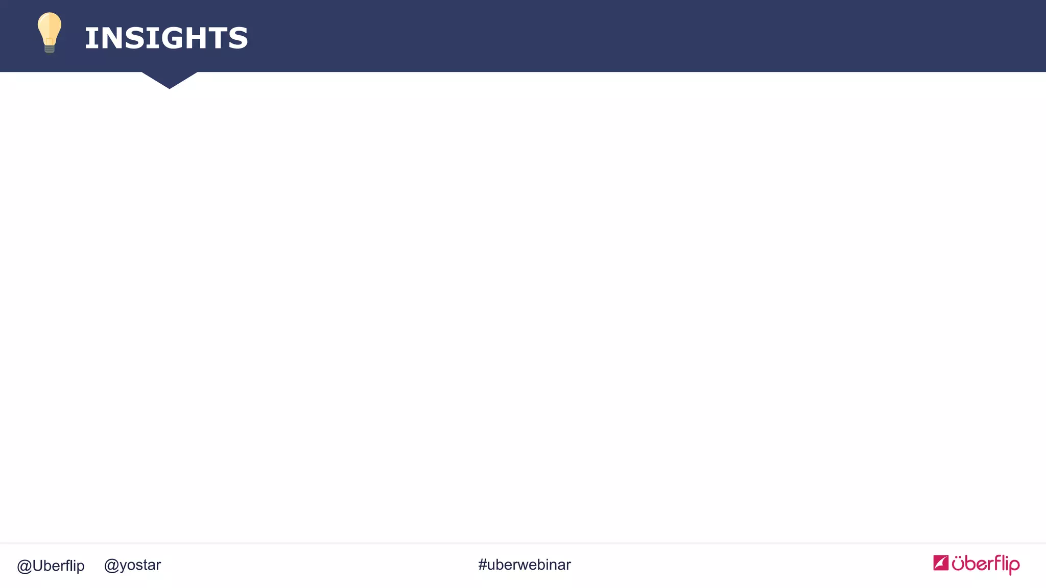 @Uberflip #uberwebinar@yostar
INSIGHTS
 
