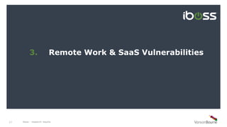 iboss - research results17
3. Remote Work & SaaS Vulnerabilities
iboss - research results17
 