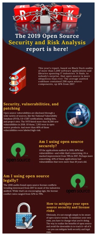 The 2019 open source security and risk analysis report is here! 