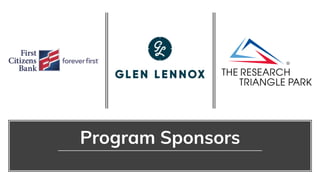 Program Sponsors
 
