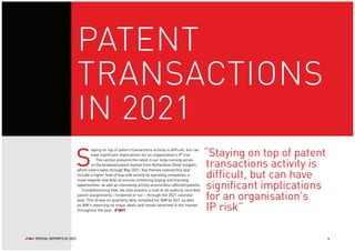 The 2021 Brokered Patent Market