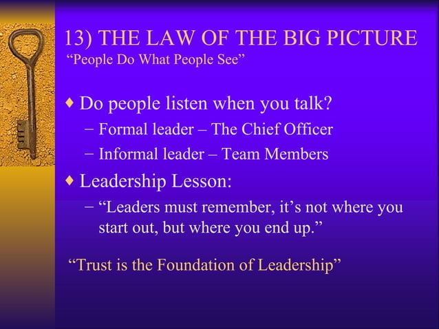 The 21 Irrefutable Laws Of Leadership | PPT | Business | Business and ...