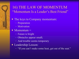 The 21 Irrefutable Laws Of Leadership