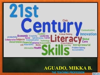 AGUADO, MIKKA B.
THE TEACHING PROFESSION
 