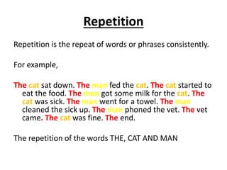 Repitition Language The 26 language techniques booklet | PPTX
