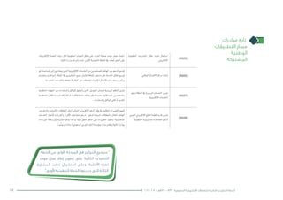 ‫مبادرات‬ ‫تابع‬
‫التطبيقات‬ ‫مسار‬
‫الوطنية‬
‫المشتركة‬
‫الخطة‬ ‫من‬ ‫األولى‬ ‫المرحلة‬ ‫في‬ ‫التركيز‬ ‫سيجري‬ ”
‫موحد‬ ‫عمل‬ ‫إطار‬ ‫تطوير‬ ‫على‬ ‫الثانية‬ ‫التنفيذية‬
‫المشاريع‬ ‫تنفيذ‬ ‫استكمال‬ ‫وعلى‬ ،‫األنظمة‬ ‫لهذه‬
“‫األولى‬ ‫التنفيذية‬ ‫الخطة‬ ‫حددتها‬ ‫التي‬ ‫الثالثة‬
‫الوصف‬ ‫المبادرة‬ ‫المبادرة‬ ‫رمز‬
،‫إلكرتونية‬‫ل‬‫ا‬ ‫املن�صة‬ ‫وبناء‬ ،‫ككل‬ ‫احلكومية‬ ‫اجلهات‬ ‫نطاق‬ ‫على‬ ‫ال�شراء‬ ‫لعملية‬ ‫موحد‬ ‫معيار‬ ‫اعتماد‬
.‫املالية‬‫وزارة‬‫إ�شراف‬�‫حتت‬،‫أوىل‬‫ل‬‫ا‬‫التنفيذية‬‫اخلطة‬‫يف‬‫املحدد‬‫النحو‬‫على‬
‫احلكومية‬ ‫امل�شرتيات‬ ‫نظام‬ ‫تنفيذ‬ ‫ا�ستكمال‬
‫إلكرتوين‬‫ل‬‫ا‬ (NS05)
‫ثم‬.‫امل�ساعدة‬‫إىل‬�‫يحتاجون‬‫الذين‬‫إلكرتونية‬‫ل‬‫ا‬‫اخلدمات‬‫من‬‫للم�ستفيدين‬‫الهاتف‬‫عرب‬‫الدعم‬‫تقدمي‬
‫ومقيمني‬ ‫(مواطنني‬ ‫اململكة‬ ‫يف‬ ‫امل�ستفيدين‬ ‫جميع‬ ‫لت�شمل‬ ‫اململكة‬ ‫م�ستوى‬ ‫على‬ ‫اخلدمة‬ ‫نطاق‬ ‫تو�سيع‬
.‫احلكومية‬‫باخلدمات‬‫املتعلقة‬‫الطارئة‬‫غري‬‫املعامالت‬‫إجراء‬‫ل‬)‫أعمال‬‫ل‬‫ا‬‫ؤ�س�سات‬�‫وم‬‫وزائرين‬
‫الوطني‬‫االت�صال‬‫مركز‬‫إن�شاء‬� (NS06)
‫احلكومية‬ ‫اجلهات‬ ‫بني‬ ‫وامل�ستندات‬ ‫للوثائق‬ ‫واملوثوق‬ ‫آمن‬‫ل‬‫ا‬ ‫التو�صيل‬ ‫ل�ضمان‬ ‫الربيدية‬ ‫النظم‬ ‫تعزيز‬
‫احلكومية‬‫املكاتب‬‫لزيارة‬‫ال�شركات‬‫أو‬�‫أفراد‬‫ل‬‫ل‬‫حاجة‬‫هناك‬‫يكون‬‫ال‬‫بحيث‬،‫كانوا‬‫أينما‬�،‫وامل�ستفيدين‬
.‫وامل�ستندات‬‫الوثائق‬‫تلقي‬‫أو‬�‫لتقدمي‬
‫لدعم‬‫اململكة‬‫يف‬‫الربيدية‬‫اخلدمات‬‫تعزيز‬
‫إلكرتونية‬‫ل‬‫ا‬‫اخلدمات‬ (NS07)
‫عرب‬ ‫والدفع‬ ‫االئتمانية‬ ‫البطاقات‬ ‫(مثل‬ ‫احلايل‬ ‫إلكرتوين‬‫ل‬‫ا‬ ‫الدفع‬ ‫نظم‬ ‫يف‬ ‫املطلوبة‬ ‫التغيريات‬ ‫تقييم‬
‫اخلدمات‬ ‫إجناز‬‫ل‬ ‫وال�شركات‬ ‫أفراد‬‫ل‬‫ا‬ ‫احتياجات‬ ‫لدعم‬ )‫الدفع‬ ‫امل�سبقة‬ ‫والبطاقات‬ ‫النقال‬ ‫الهاتف‬
‫إيرادات‬‫ل‬‫ا‬ ‫وكالة‬ ‫بني‬ ‫م�شرتك‬ ‫ب�شكل‬ ‫وذلك‬ ،‫عليه‬ ‫املتفق‬ ‫النحو‬ ‫على‬ ‫التغيريات‬ ‫وتنفيذ‬ ،‫إلكرتونية‬‫ل‬‫ا‬
.»‫ر‬ ِّ‫«ي�س‬‫و‬)‫(�ساما‬‫ال�سعودي‬‫العربي‬‫النقد‬‫ؤ�س�سة‬�‫مب‬‫�سداد‬‫ونظام‬‫املالية‬‫بوزارة‬
‫الفوري‬‫إلكرتوين‬‫ل‬‫ا‬‫الدفع‬‫أنظمة‬�‫قدرة‬‫تعزيز‬
‫احلكومية‬‫إلكرتونية‬‫ل‬‫ا‬‫التعامالت‬‫لدعم‬ (NS08)
27 2016 - 2012 / ‫7341هـ‬ – 1433 ‫الحكومية‬ ‫اإللكترونية‬ ‫للتعامالت‬ ‫الثانية‬ ‫التنفيذية‬ ‫الخطة‬
 