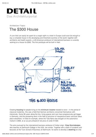 The $300 house