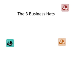 The 3 Business Hats

 