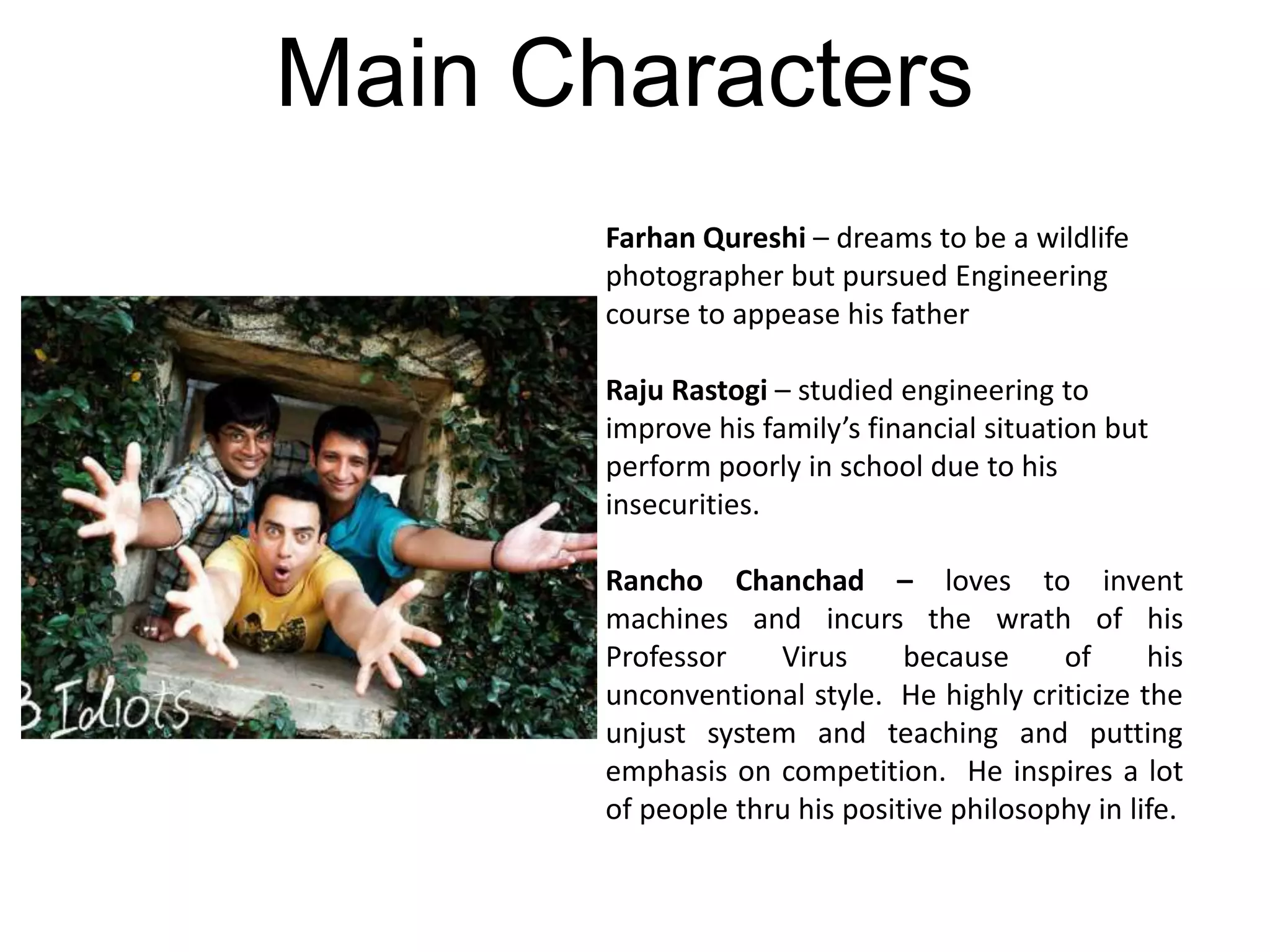 The 3 idiots movie as model for joseph campbell's archetype by leader ...