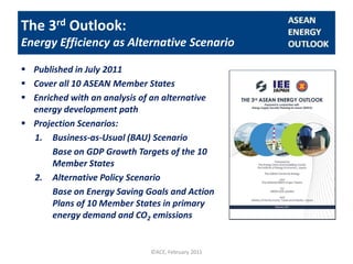 The 3rd ASEAN Energy Outlook (ppt final v.3) | PDF