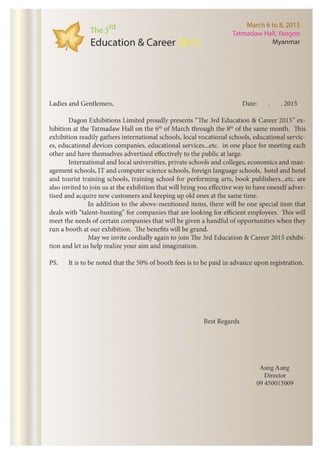 The3rdeducationandcareer english-proposal