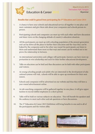 The3rdeducationandcareer english-proposal