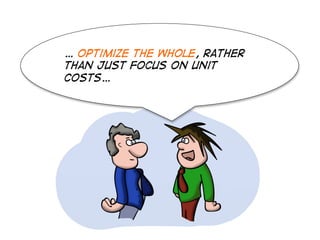 … Optimize the whole, rather
than just focus on unit
costs…

 
