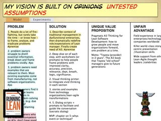 my vision is built on opinions untested
assumptions

 