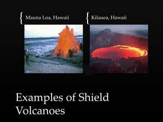 The 3 volcano types | PPTX
