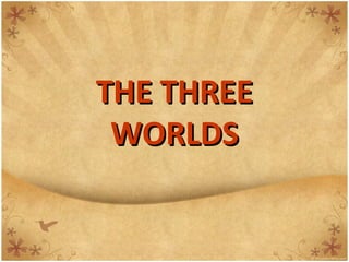 THE THREETHE THREE
WORLDSWORLDS
 