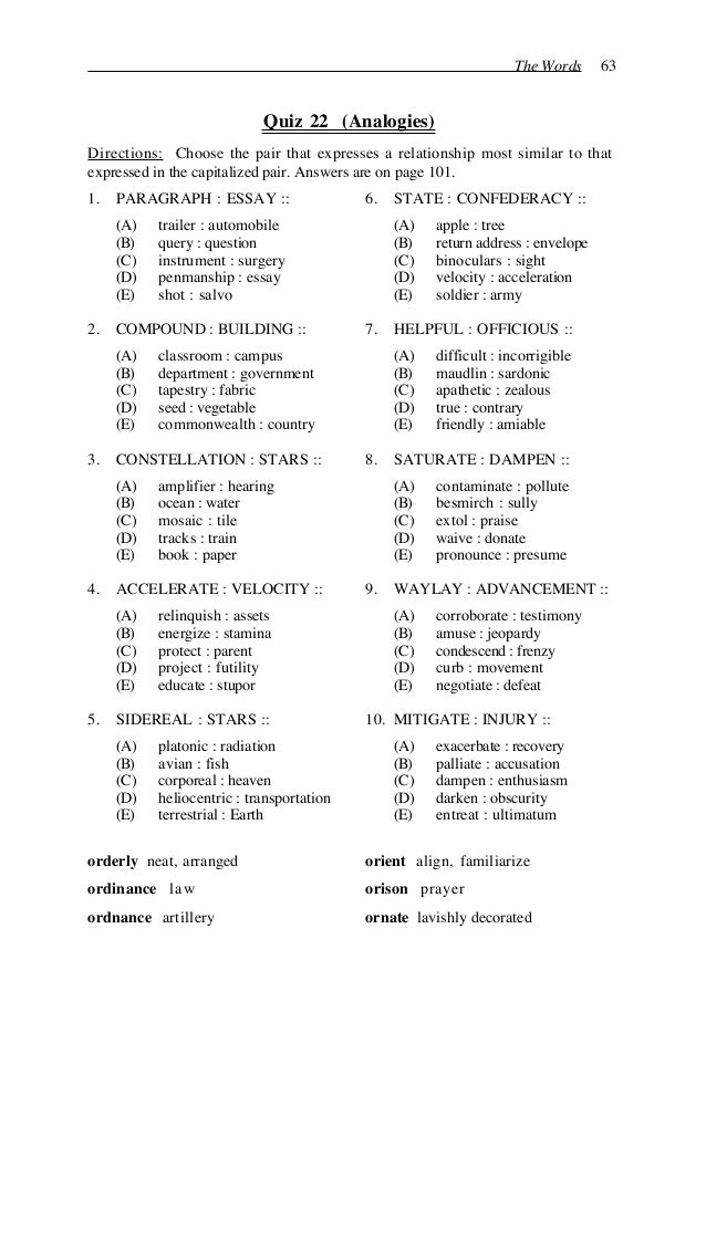 The 4000 english words essential for an educated vocabulary