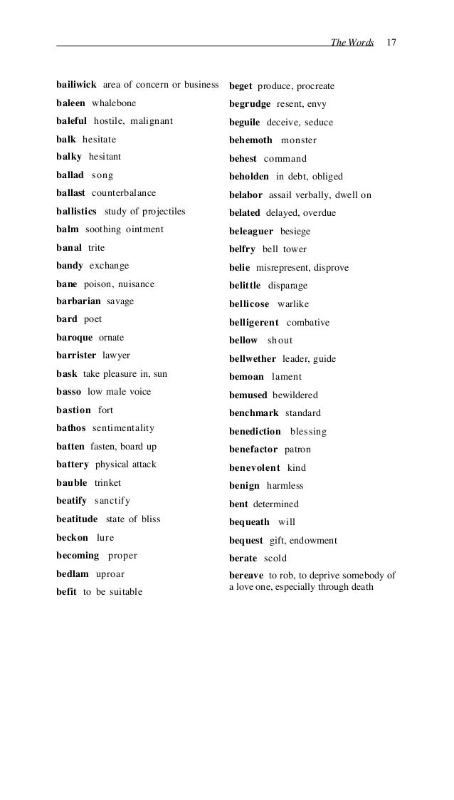 The 4000 English Words Essential For An Educated Vocabulary