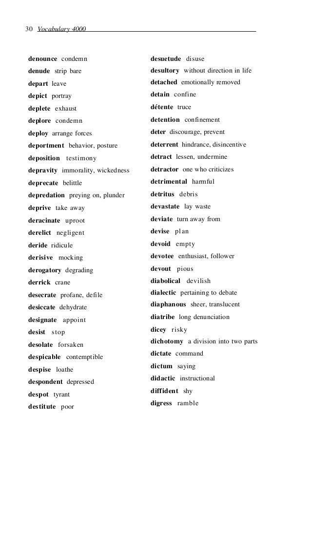 Scarica Gratis Images The 4000 English Words Essential For An Educated Vocabulary dernière salutations