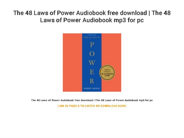 48 laws of power audiobook mp3 free download
