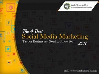 The 4 Best Social Media Marketing Tactics Businesses Need to Know for 2017