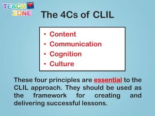 The 4Cs of CLILContent