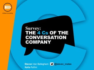 The 4C's of the Conversation Company