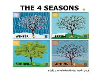 THE 4 SEASONS WINTER SPRING SUMMER AUTUMN Rocío Valentín-Fernández Marín (MLE) 