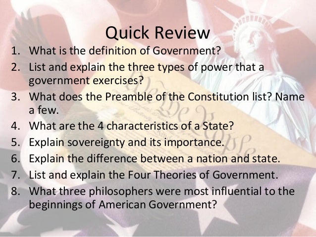 the 4 theories of government 4 theories of government