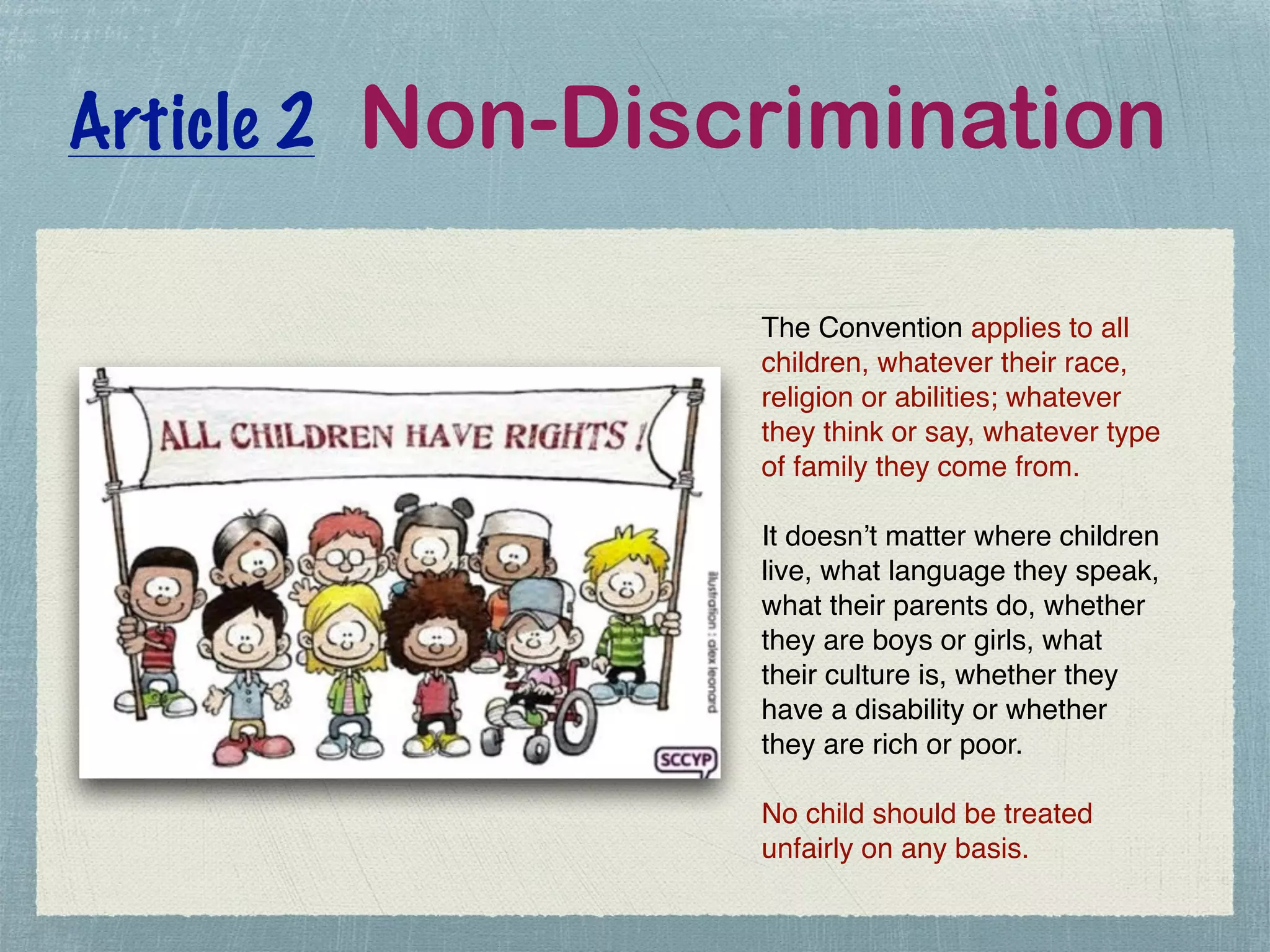 The 54 articles of the un crc | PDF