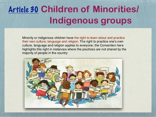 Image result for Article 30 UNCRC