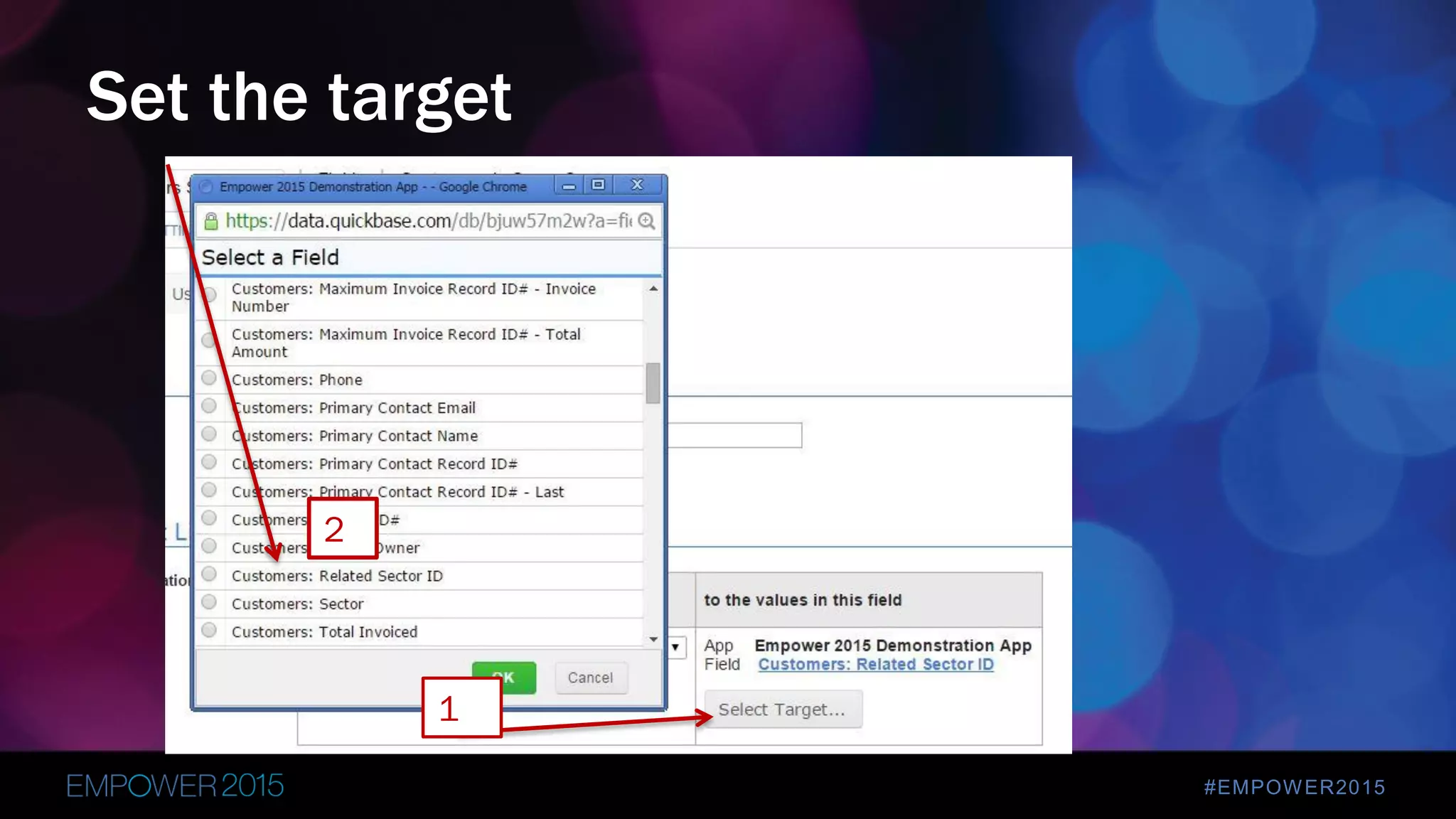 #EMPOWER2015
Set the target
2
1
 