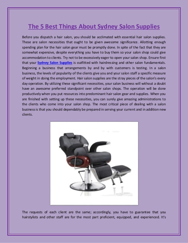 The 5 Best Things About Sydney Salon Supplies