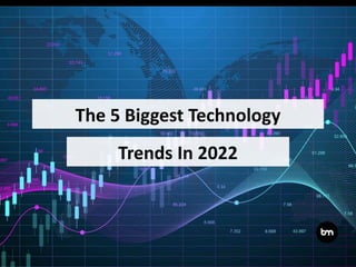 Trends In 2022
The 5 Biggest Technology
 