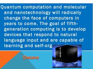 the generation of computers | PPT