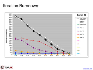 Iteration Burndown
www.torak.com
 