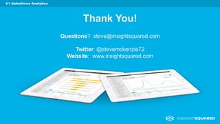 Thank You! 
Questions? steve@insightsquared.com 
Twitter: @stevemckenzie72 
Website: www.insightsquared.com 
