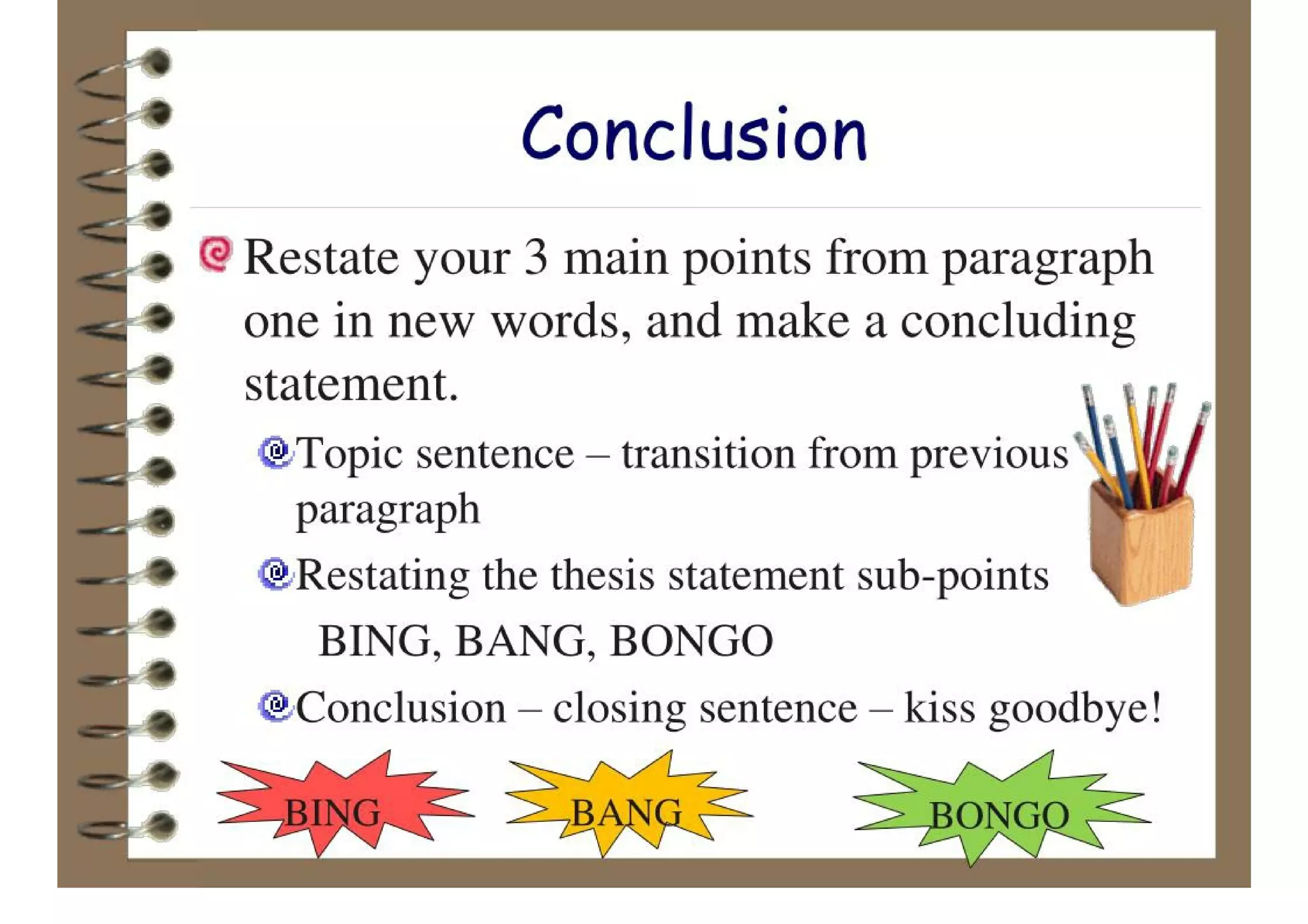 The 5 Paragraph Essay